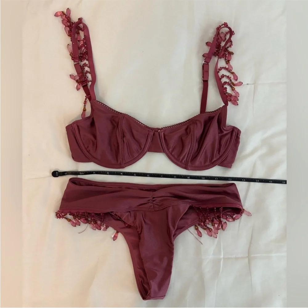 Frankie's Bikinis Sydney Sweeney beaded Bikini set - Picture 6 of 9
